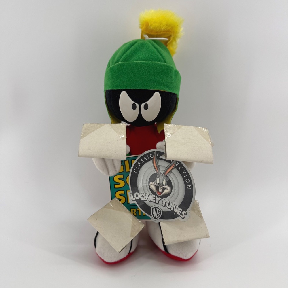 Vintage 1994 Marvin the Martian Looney Tunes Suction Cup Plush Gimme Some Space